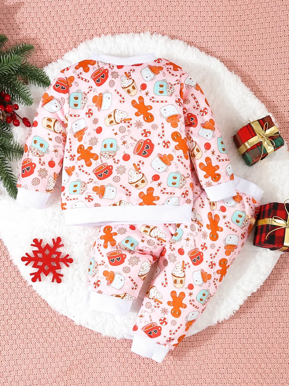 Children's Christmas Santa Print Long Sleeve Set, image 7