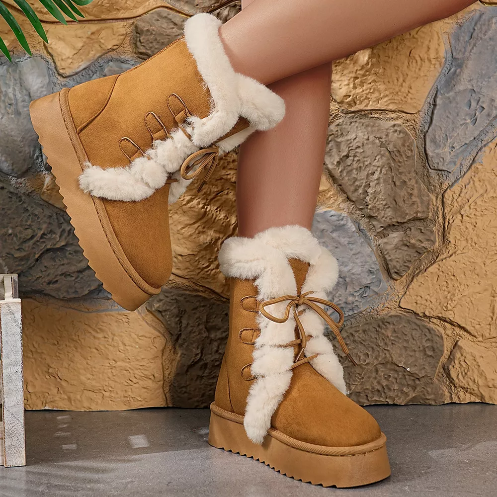 Round Toe Platform Boots, image 3