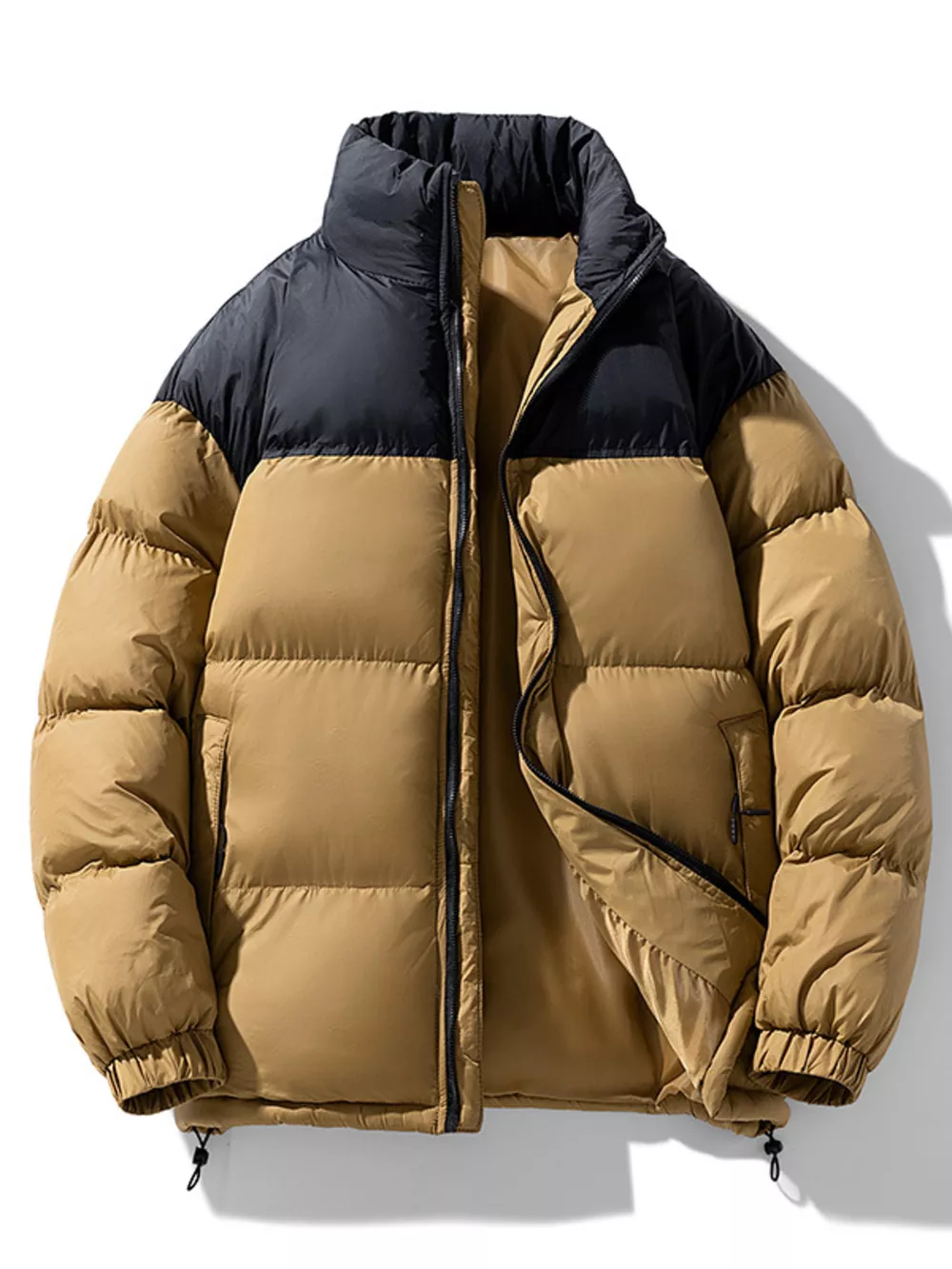 Men's Full Size Padded Zip Up Puffer Jacket Plus Size, image 7