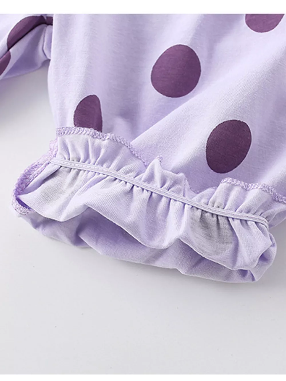 Children's Polka Dot Ruffle Sleeve Top & Shorts Set, image 2