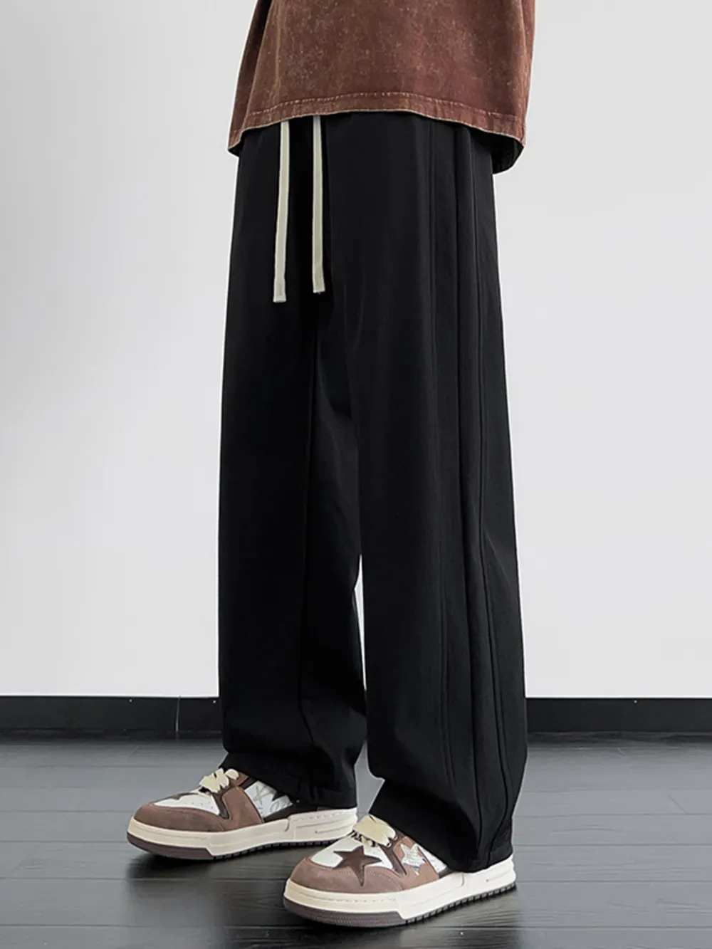Men's Plus Size Loose Fit Drawstring Pants, image 2