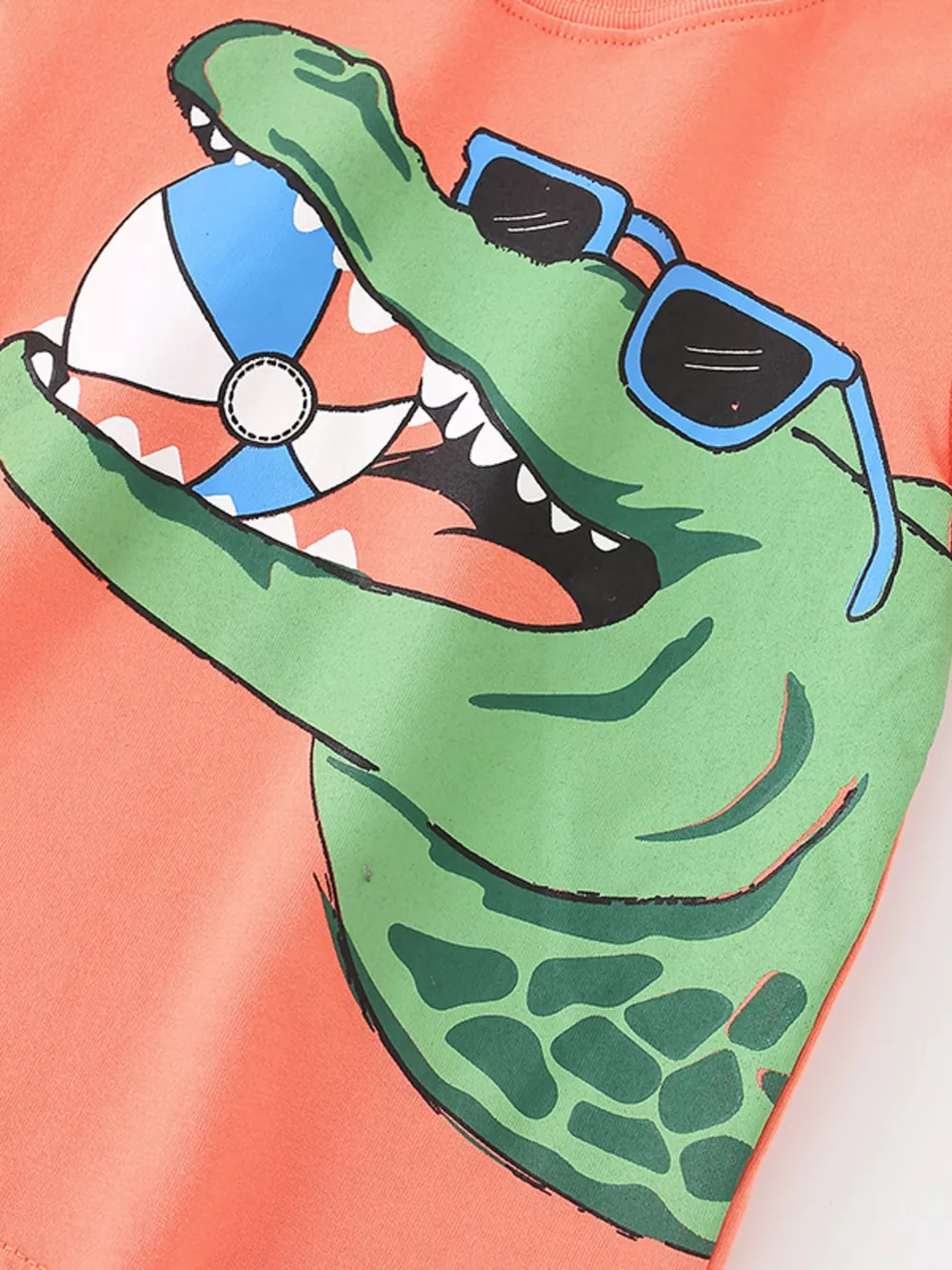 Children's Crocodile Graphic Print Short Sleeve T-Shirt, image 2