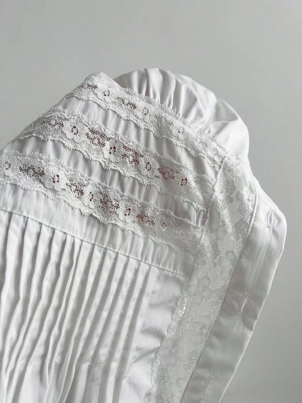 Lace Button Up Short Sleeve Shirt, image 4