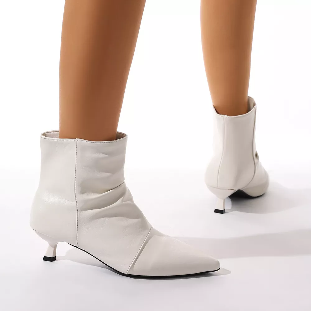 Point Toe Kitten Heels Boots, image 5