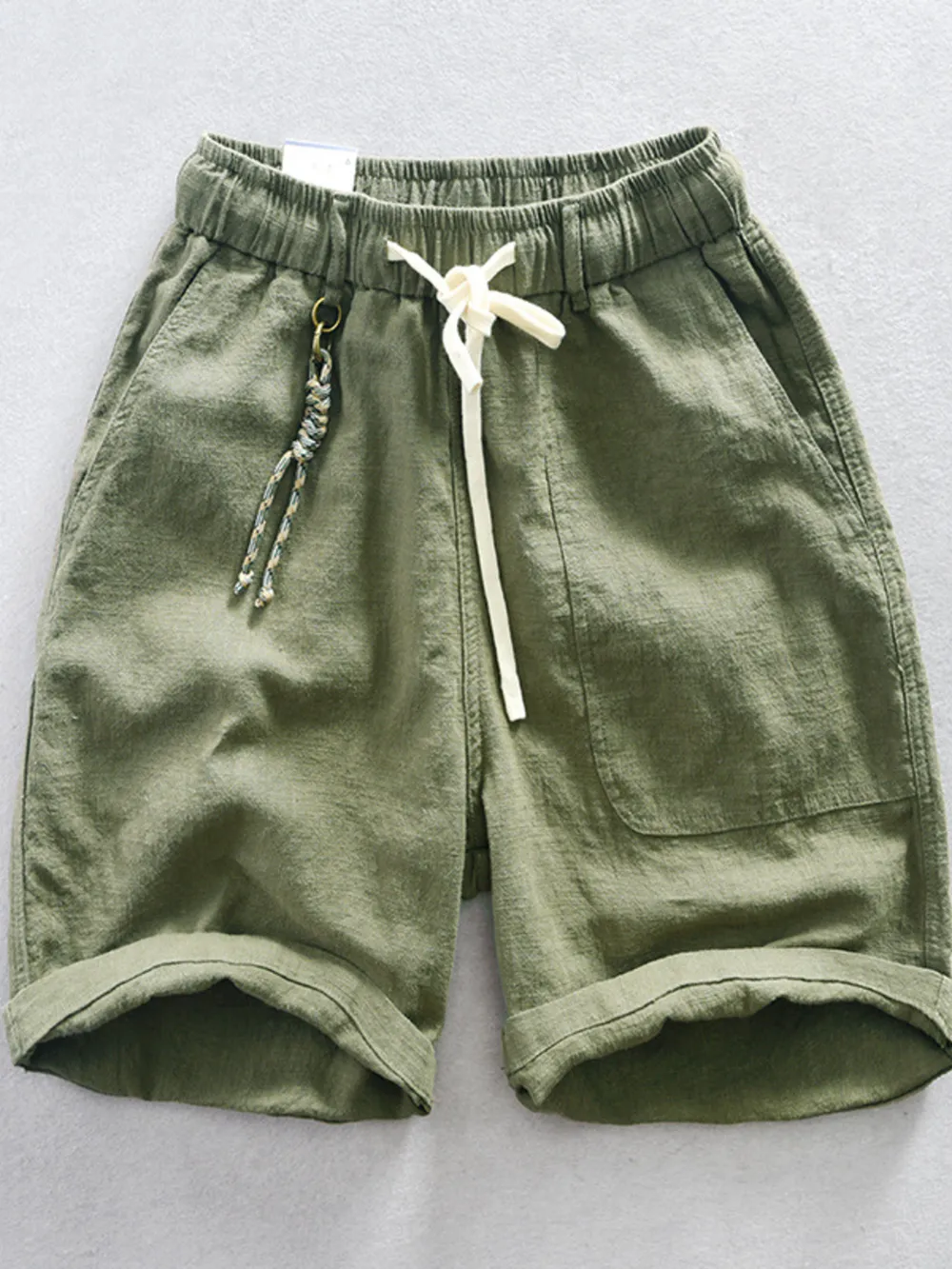 Men's Plus Size Drawstring Casual Shorts