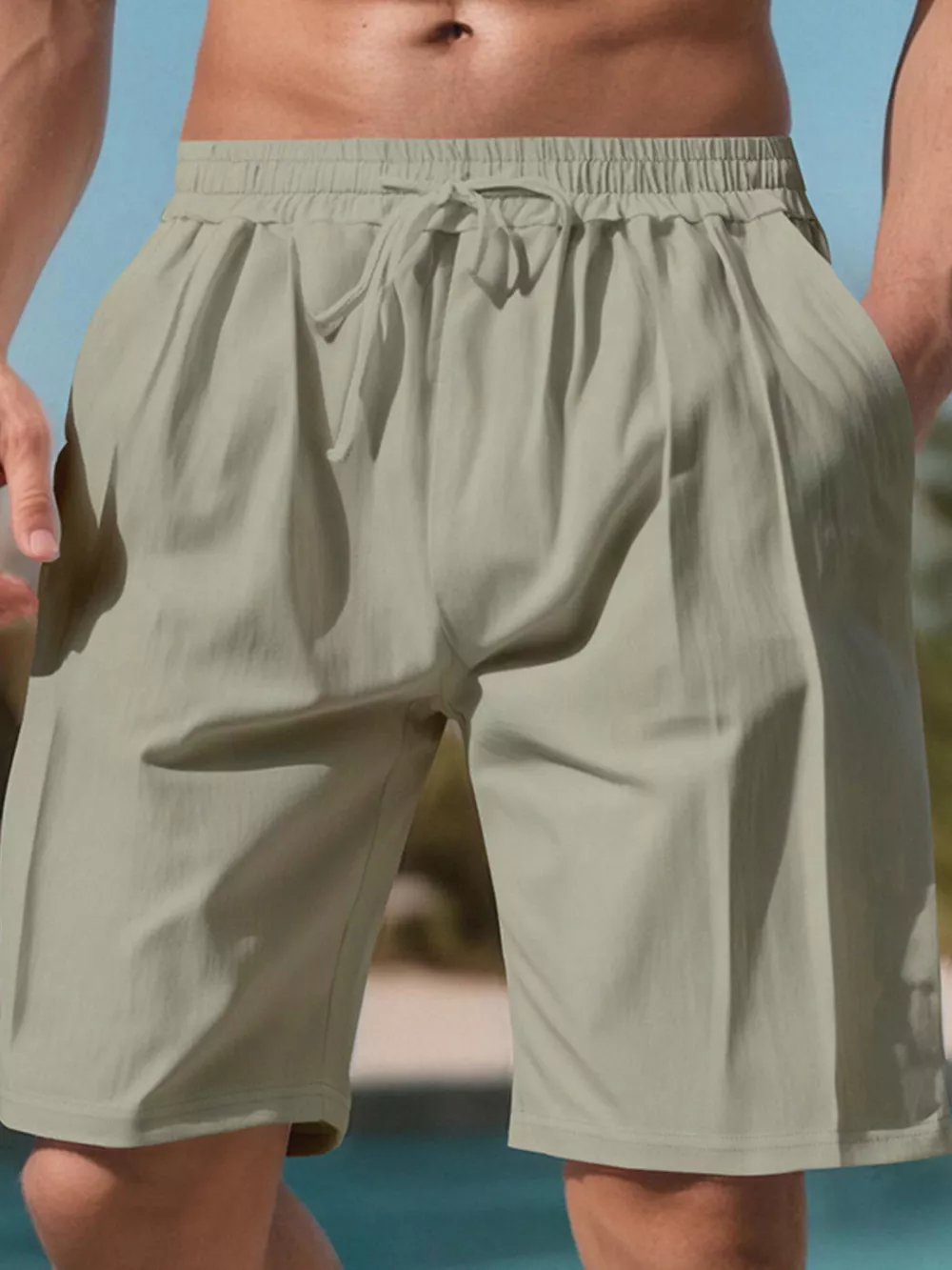 Men's Full Size Drawstring Shorts with Pockets Plus Size, image 14