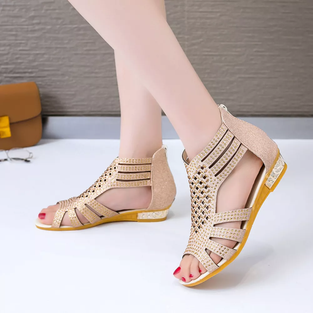 Rhinestone Open Toe Sandals, image 8