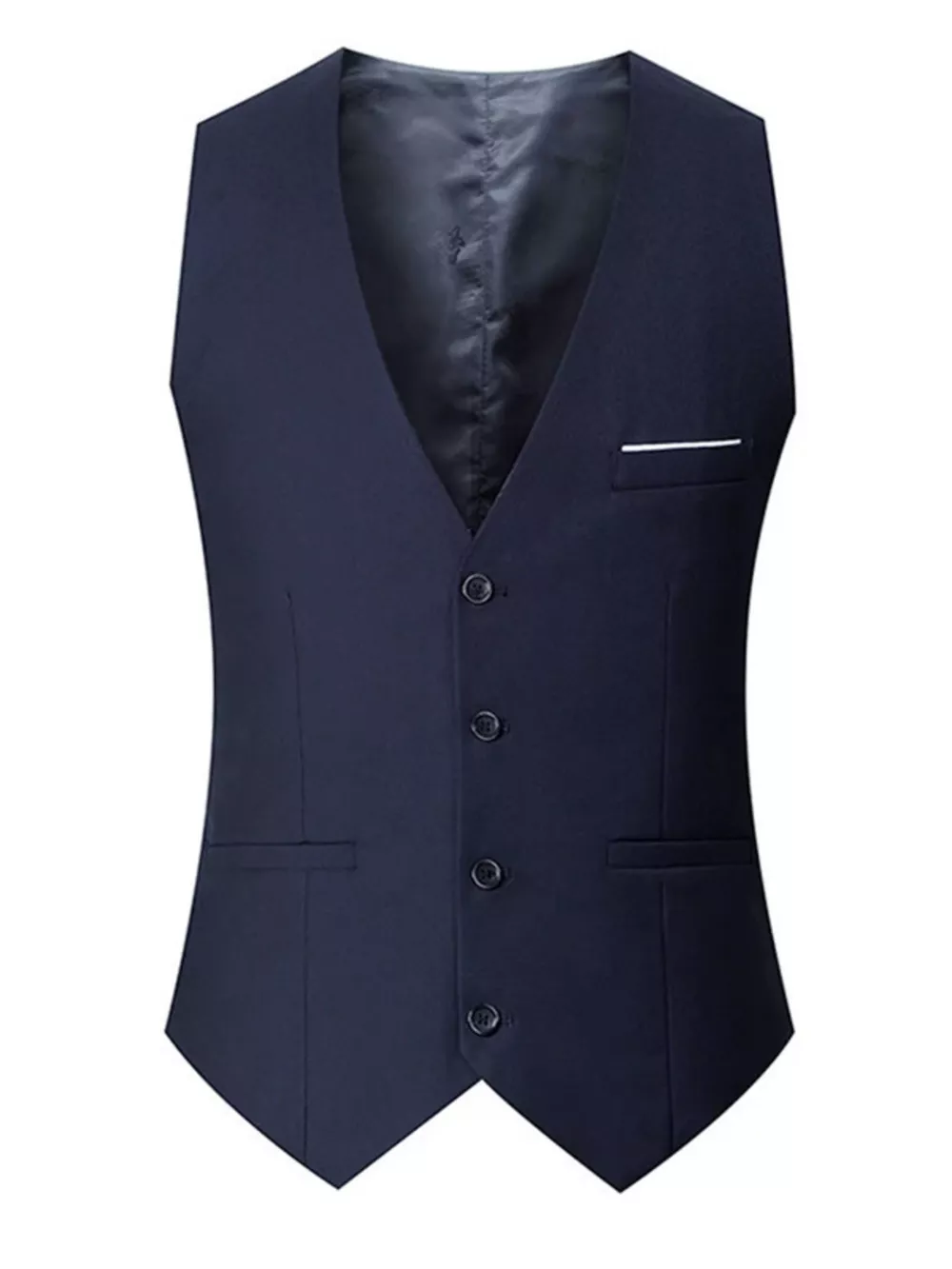 Men's Plus Size Classic Fit Button Up Vest, image 8