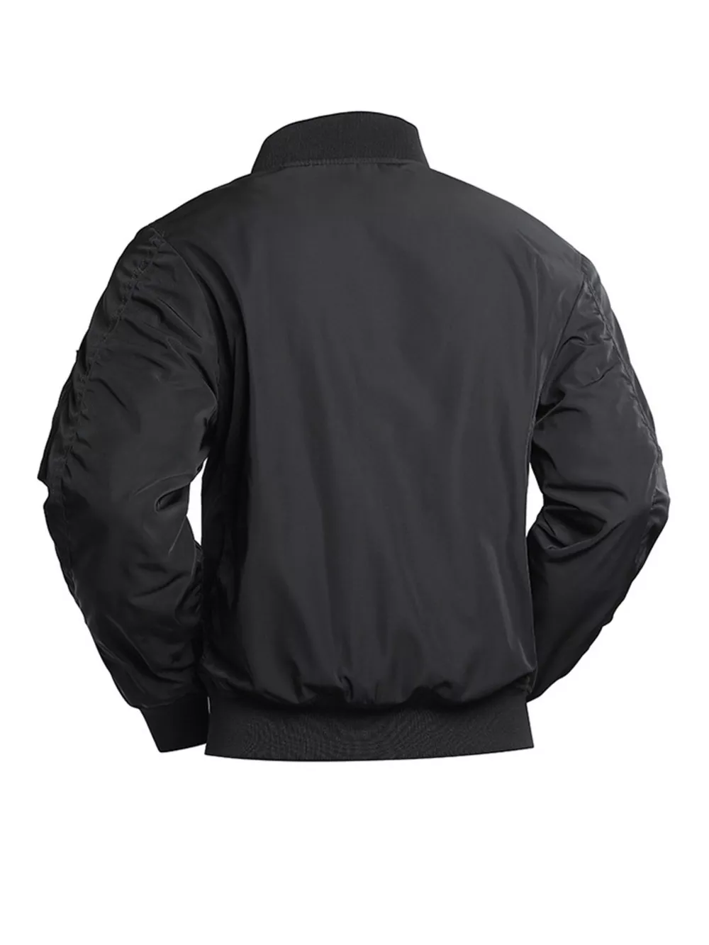 Men's Plus Size Zip Up Long Sleeve Jacket, image 6
