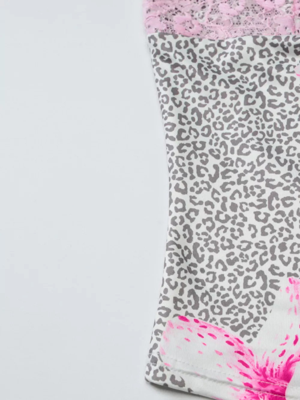 Lace Detail Leopard Cami, image 14