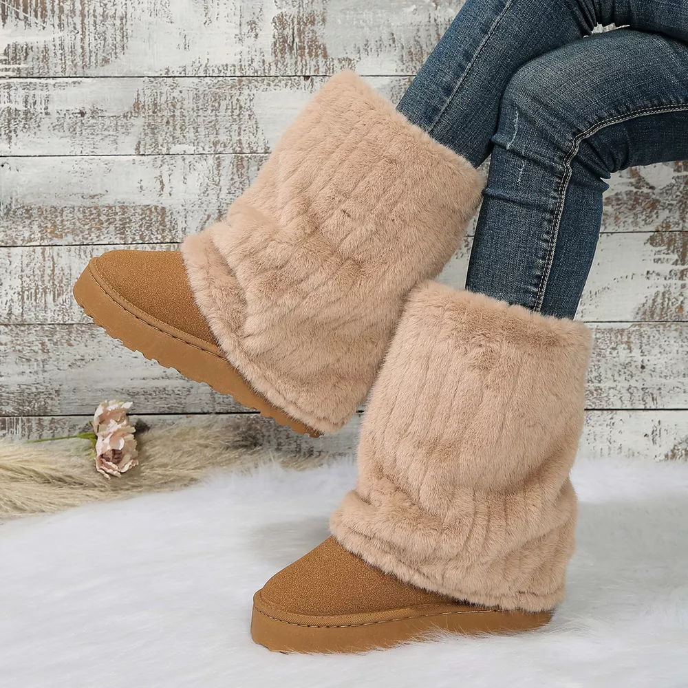 Round Toe Platform Boots, image 6