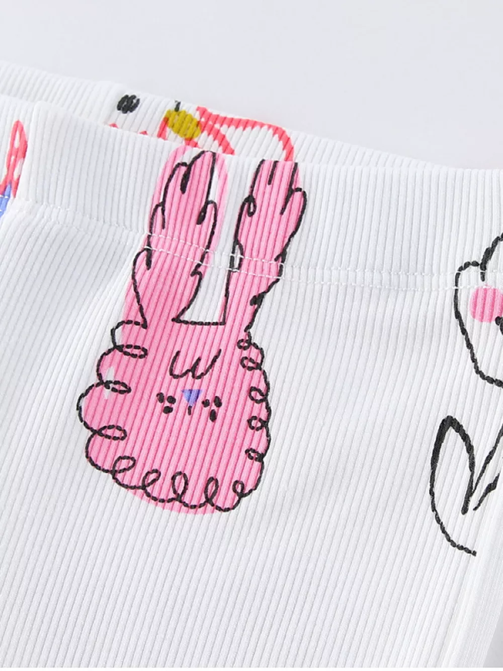 Children's Whimsical Doodle Print Flared Leggings, image 3