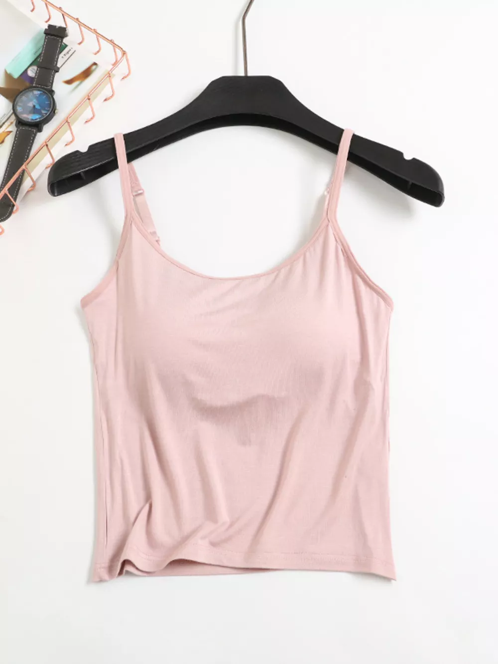 Modal Adjustable Strap Padded Cami and Shorts Set, image 8