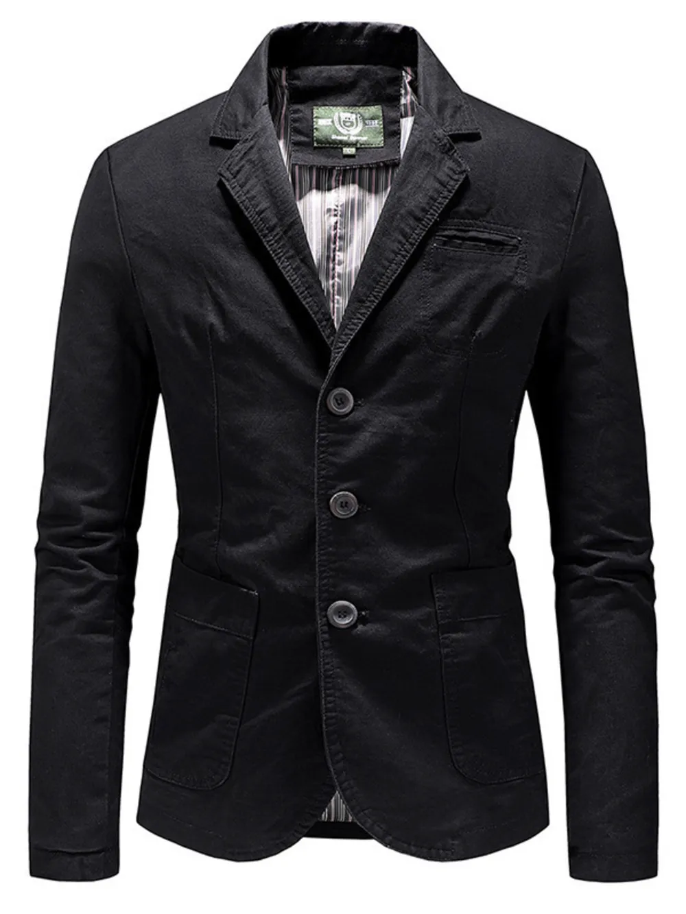 Men's Plus Size Casual Slim Fit Button Up Blazer, image 6