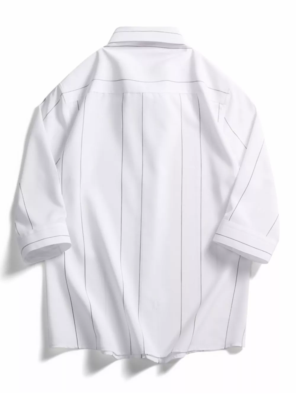 Men's Plus Size Stripe Button-Down Shirt, image 3