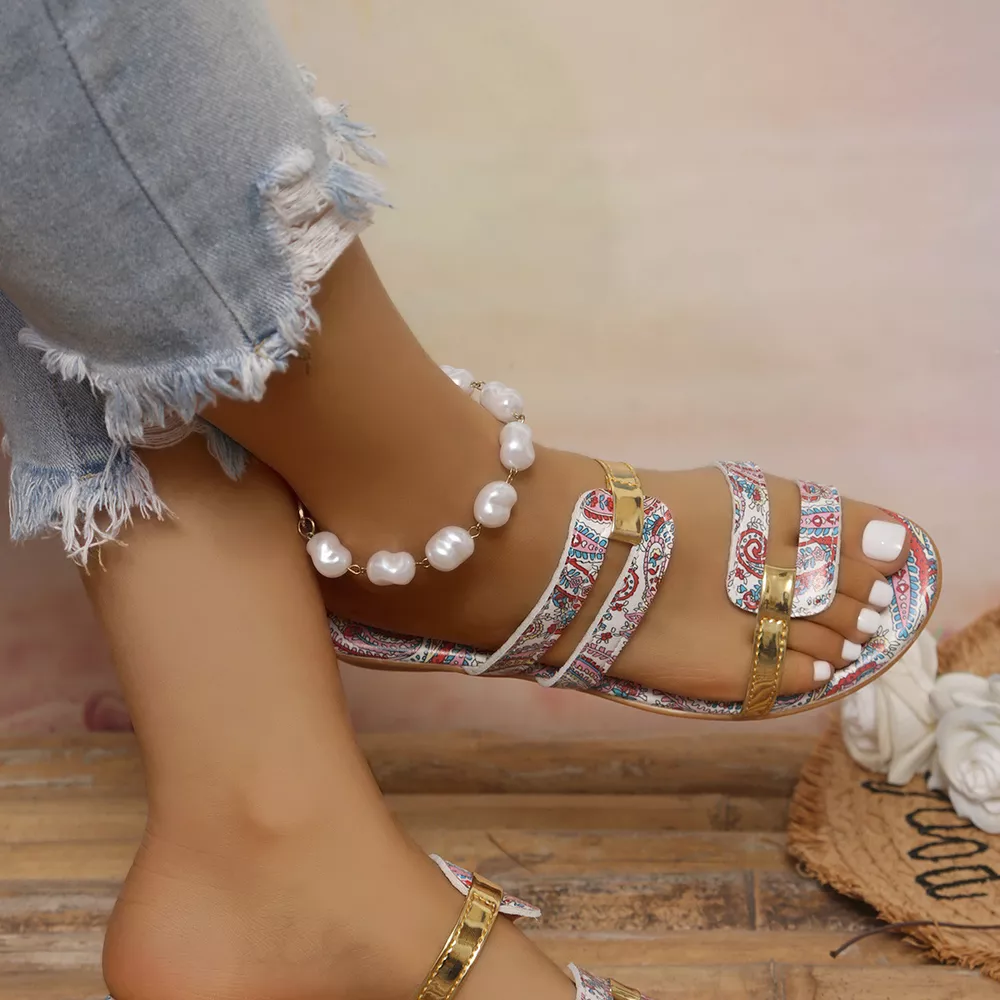 Open Toe Wedge Sandals, image 2