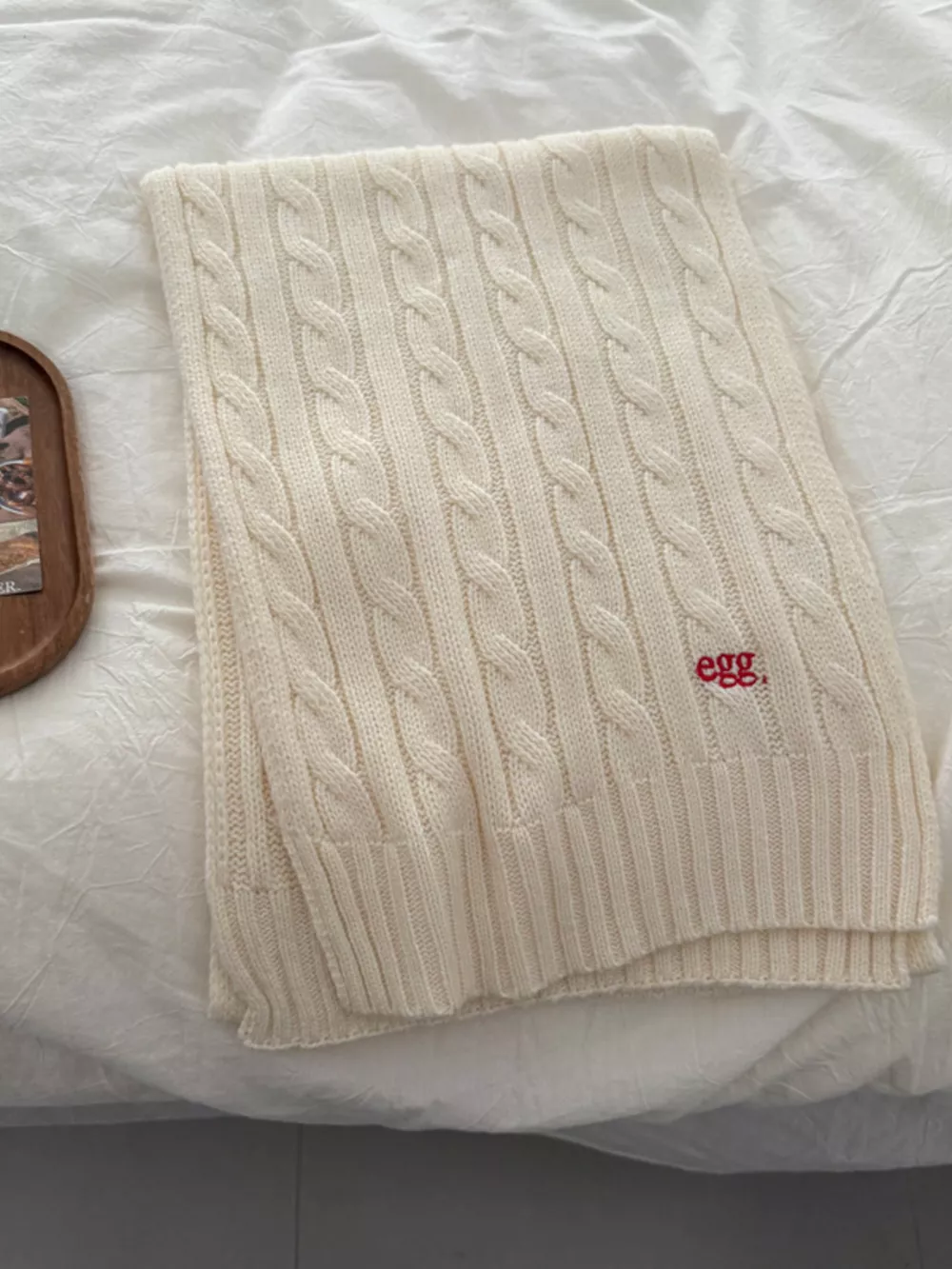 Ribbed Knitted Winter Scarf, image 9