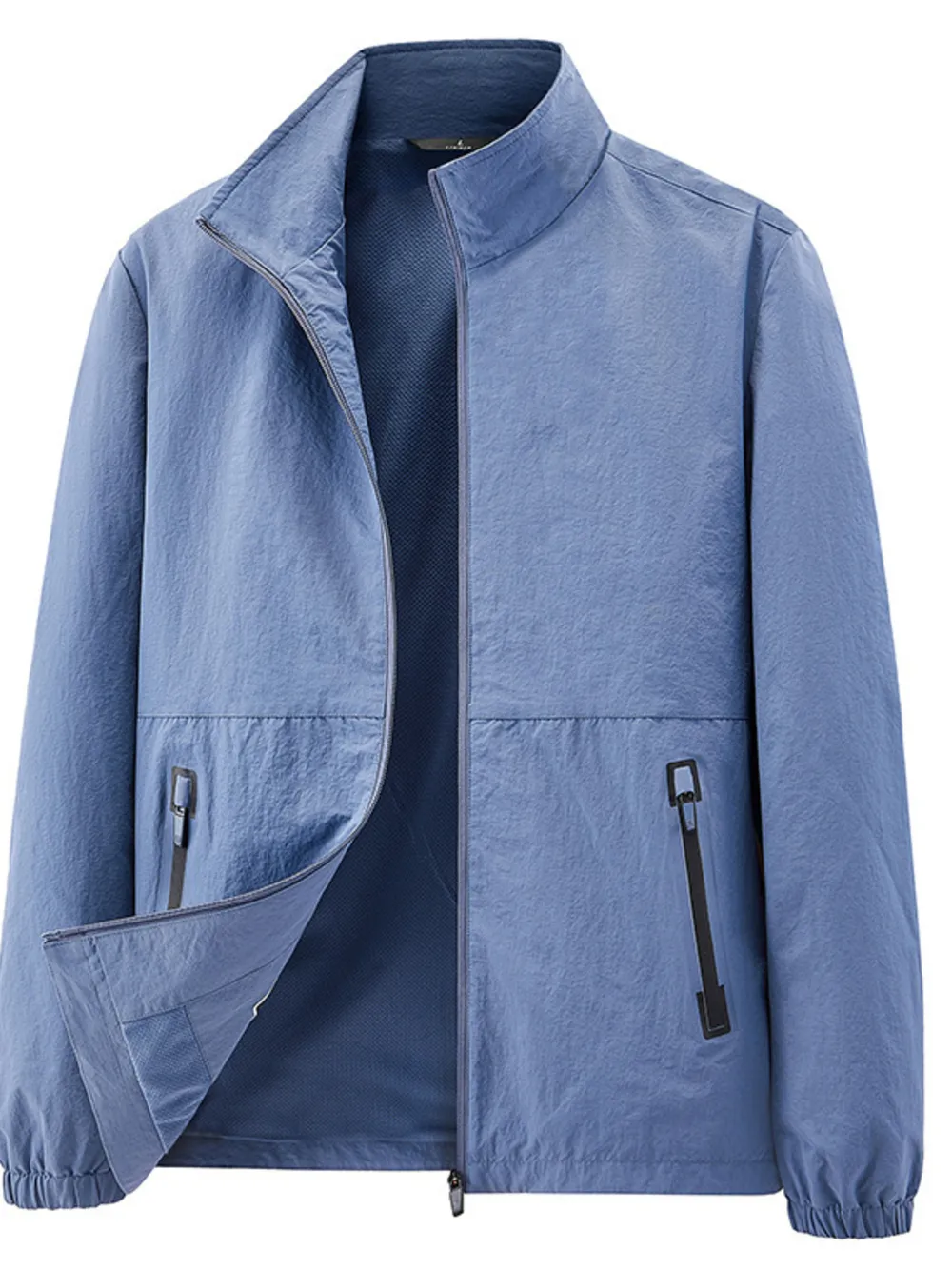Men's Plus Size Zip Up Long Sleeve Jacket, image 2
