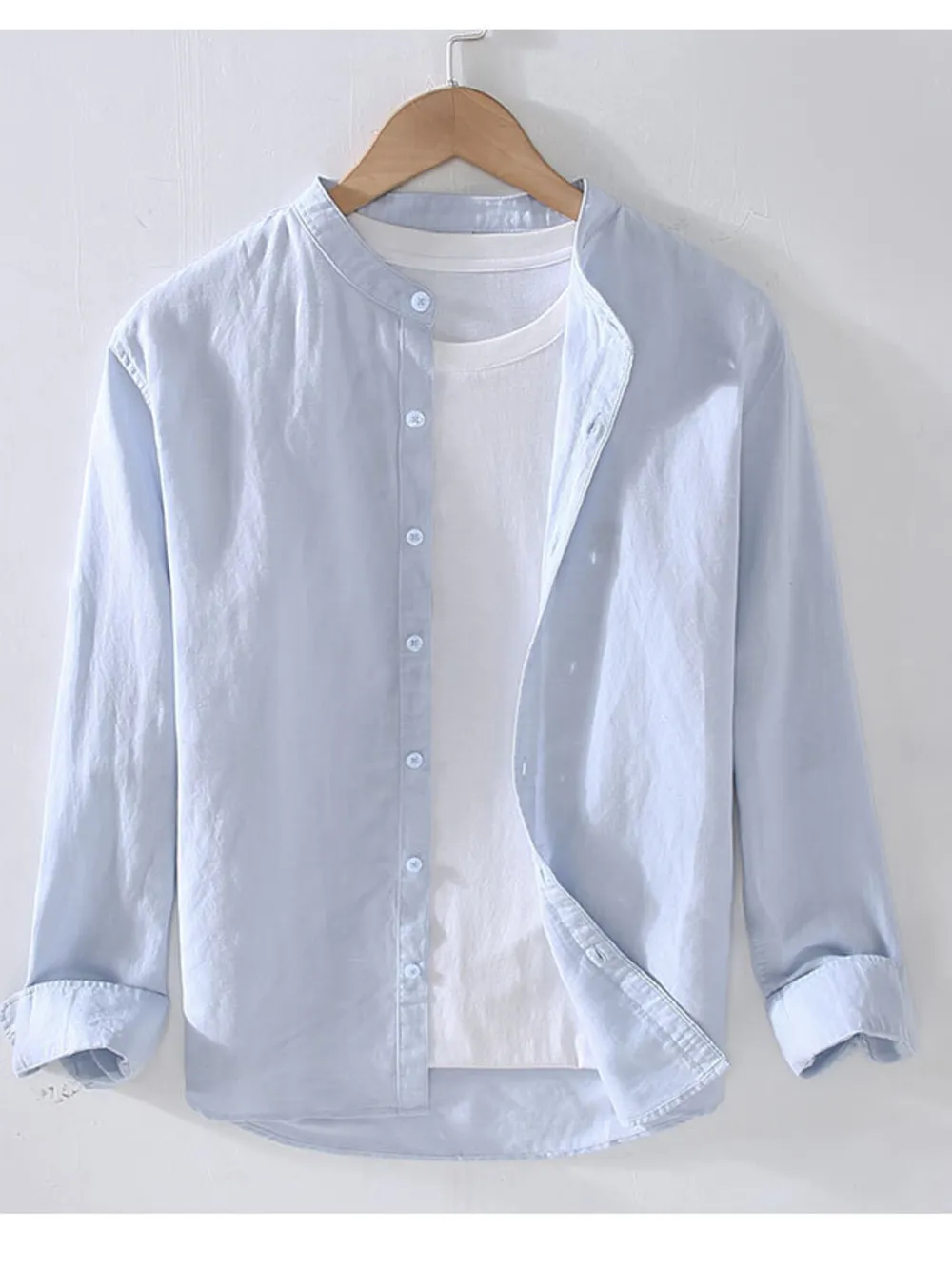 Men's Full Size Button Up Long Sleeve Shirt Plus Size, image 2