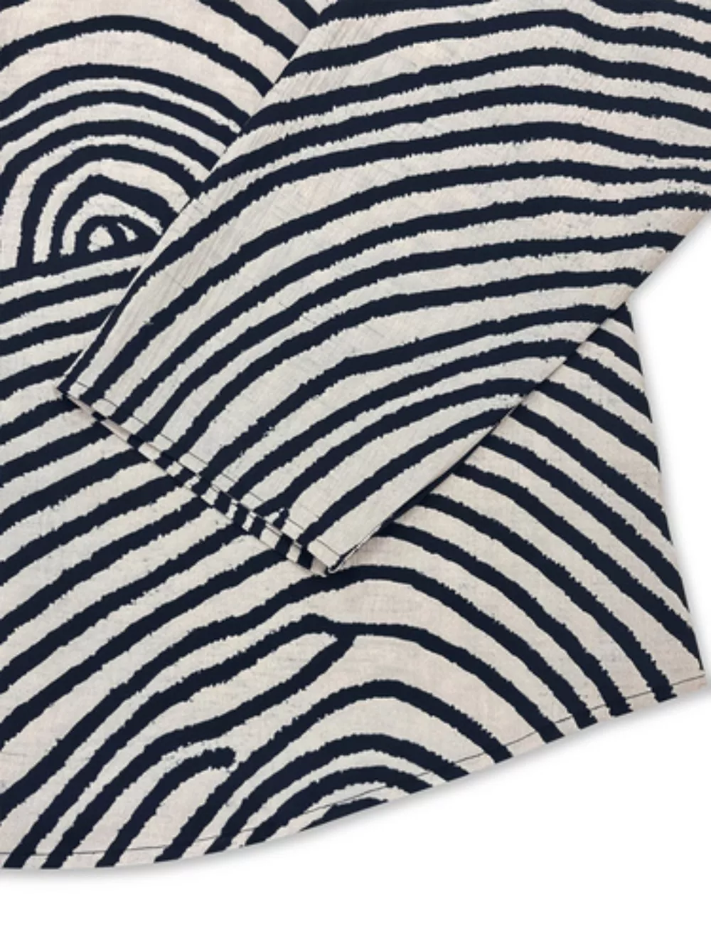 Plus Size Abstract Zebra Print Button-Down Shirt, image 2