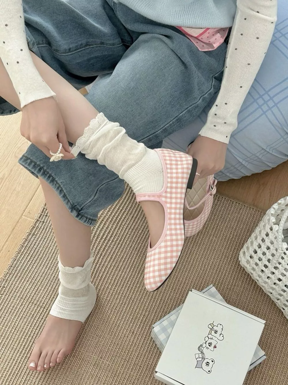 Knitted Half Sole Socks, image 5