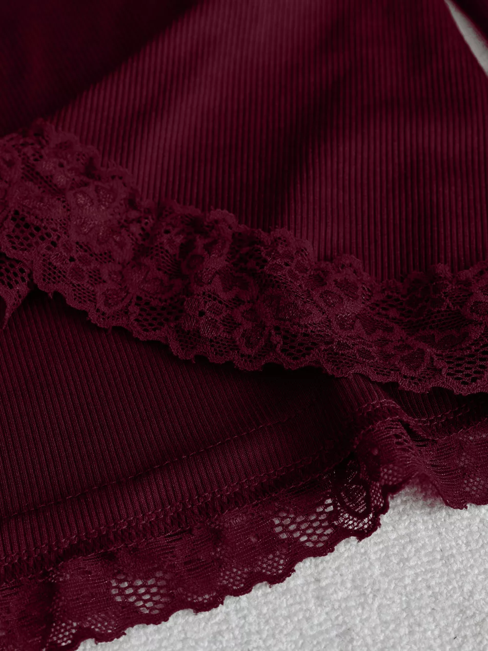 Lace Trim Flare Sleeve Blouse, image 15