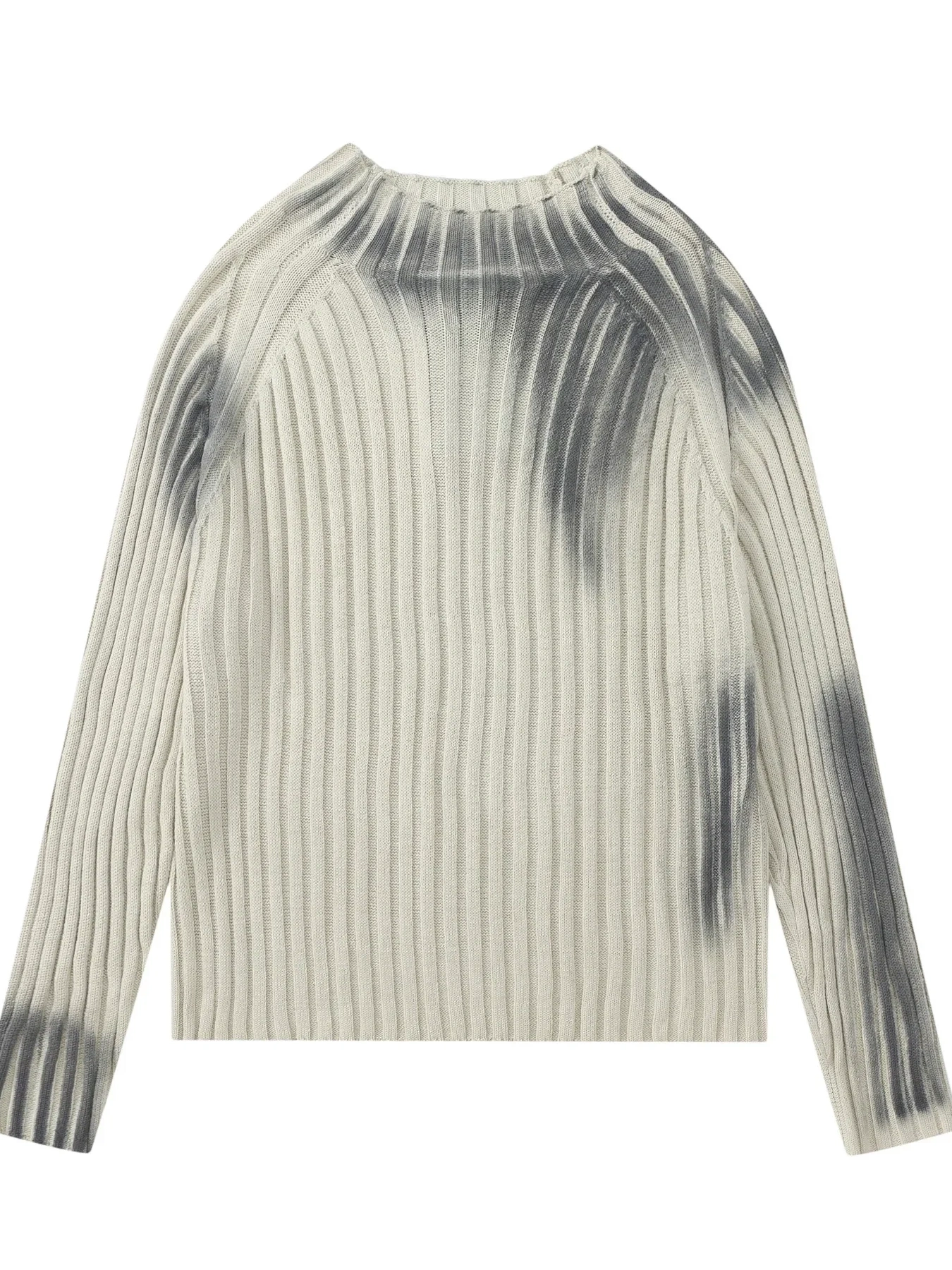 Men's Ribbed Knit Long Sleeve Sweater