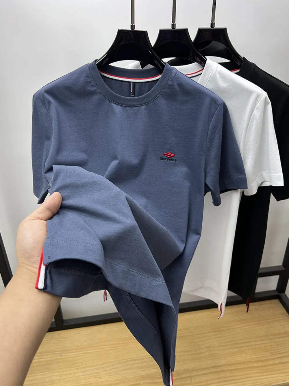 Men's Plus Size Round Neck Short Sleeve T-Shirt, image 9