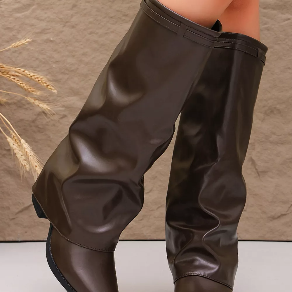 Point Toe Block Heel Boots, image 9