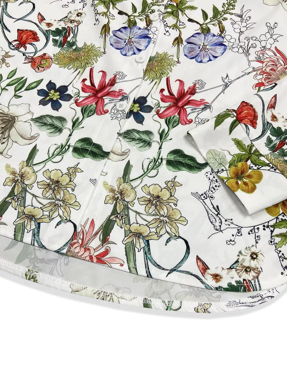 Floral Print Button-Down Shirt, image 5