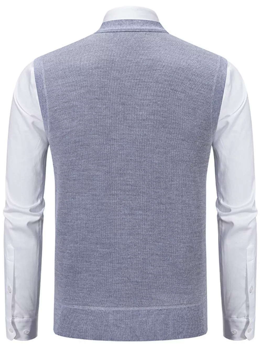 Men's Plus Size Classic Argyle Pattern Knitted Sweater Vest, image 3