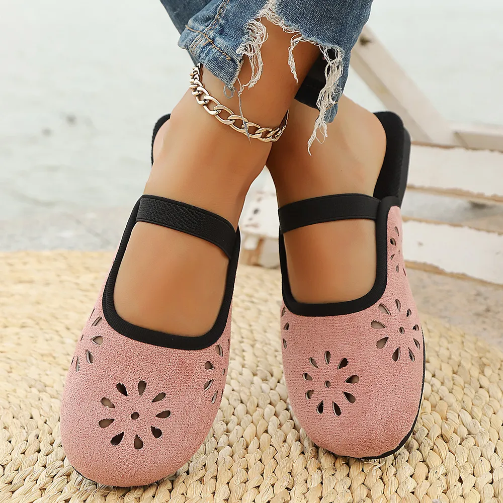 Cutout Round Toe Slip-Ons, image 8