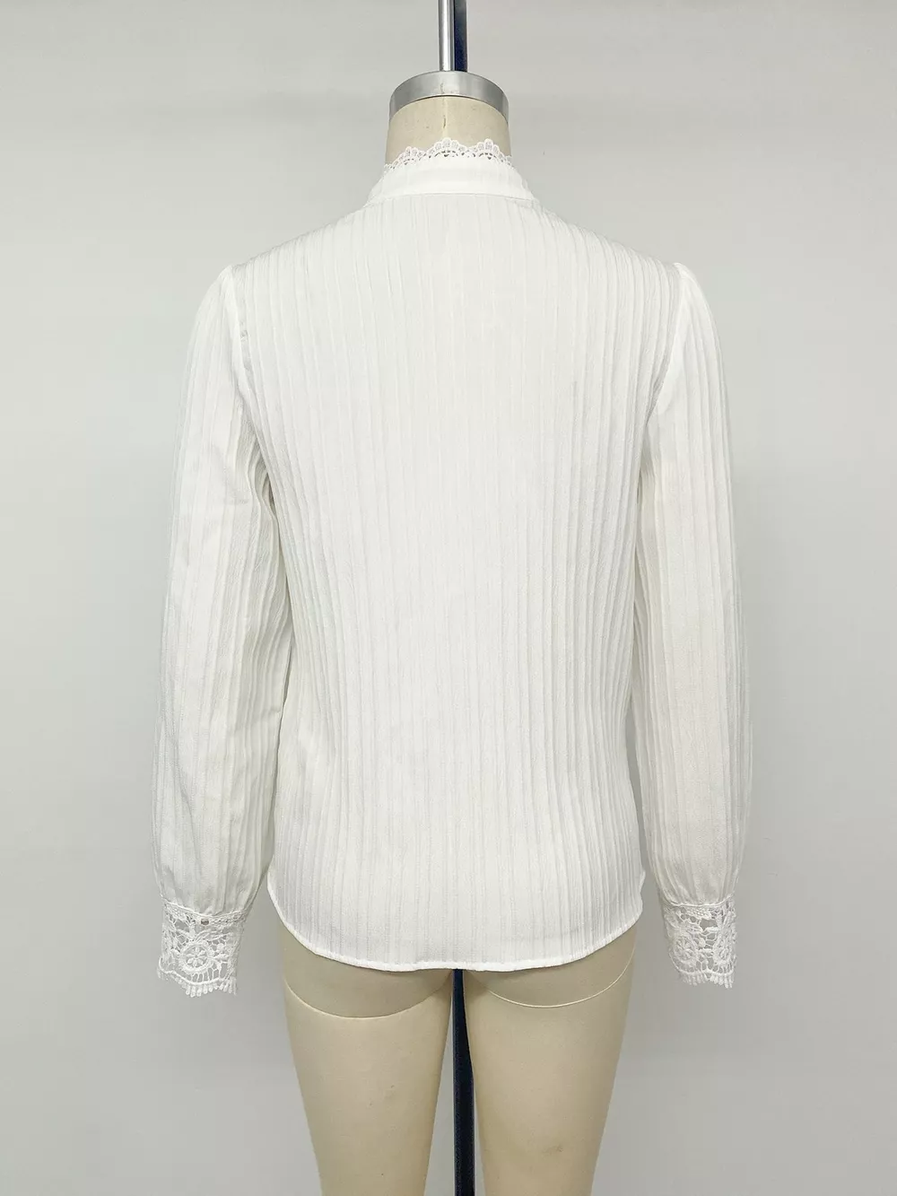 Lace Detail Long Sleeve Shirt, image 13