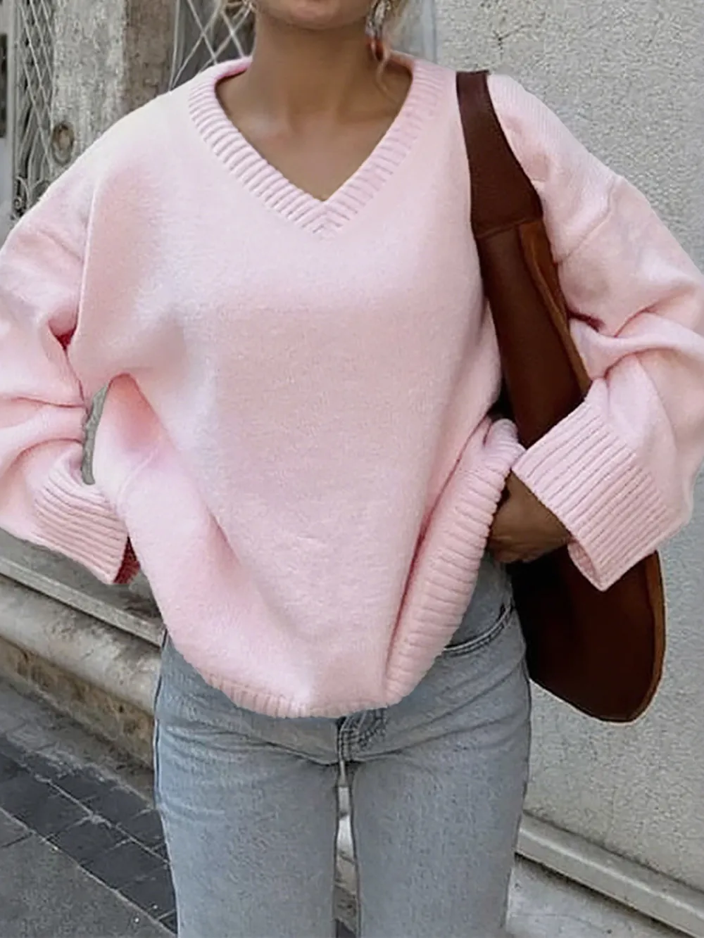 V-Neck Long Sleeve Sweater, image 6