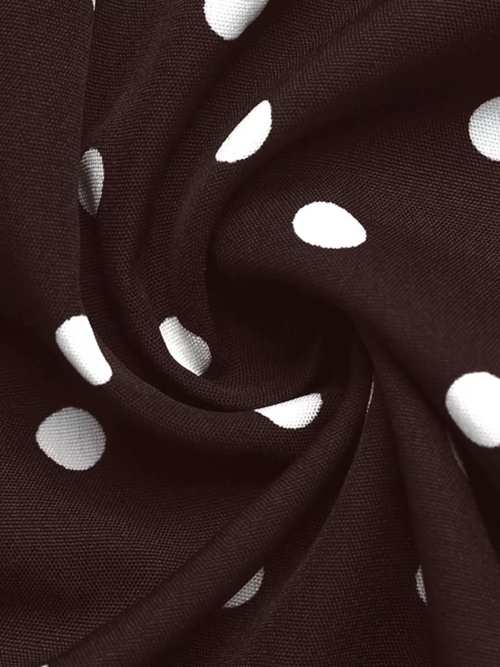Polka Dot Flare Sleeve Tie Neck Dress, image 12