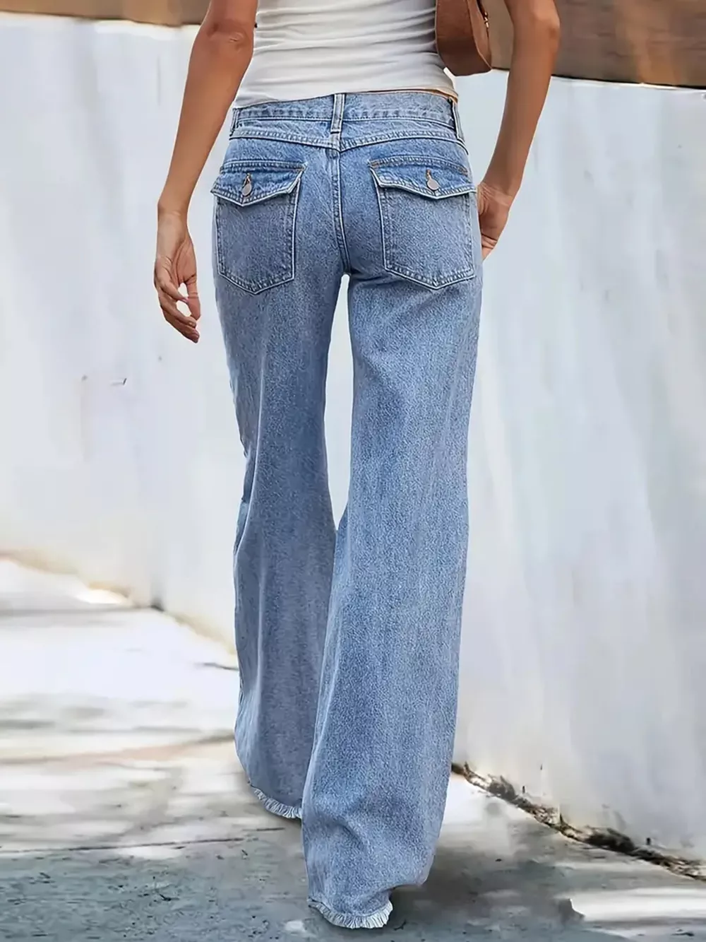 High-Waisted Wide Leg Jeans, image 4
