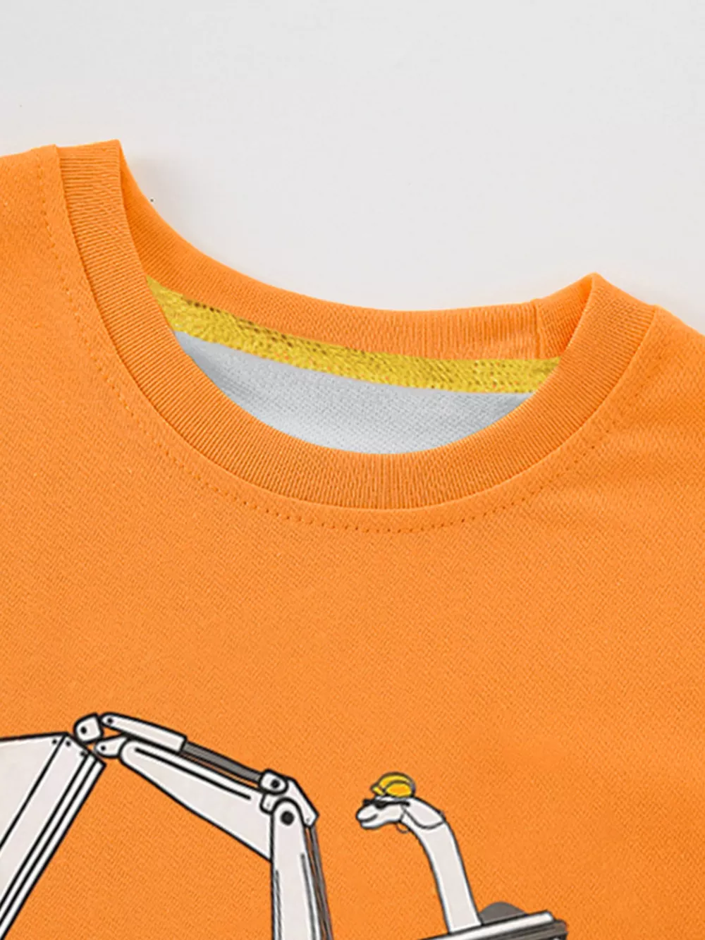 Children's Excavator Graphic Short Sleeve T-Shirt, image 3