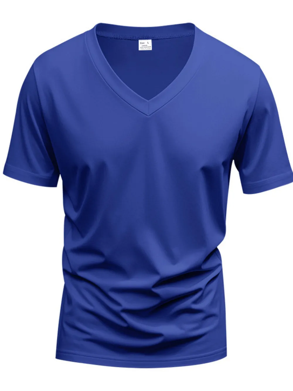 Men's Full Size V-Neck Short Sleeve T-Shirt Plus Size, image 9