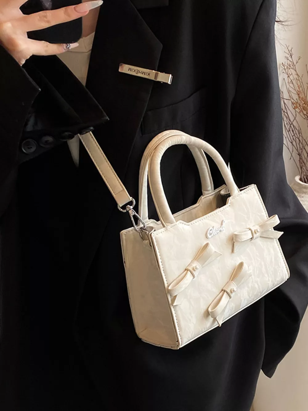 Bow Decor Crossbody Bag, image 4
