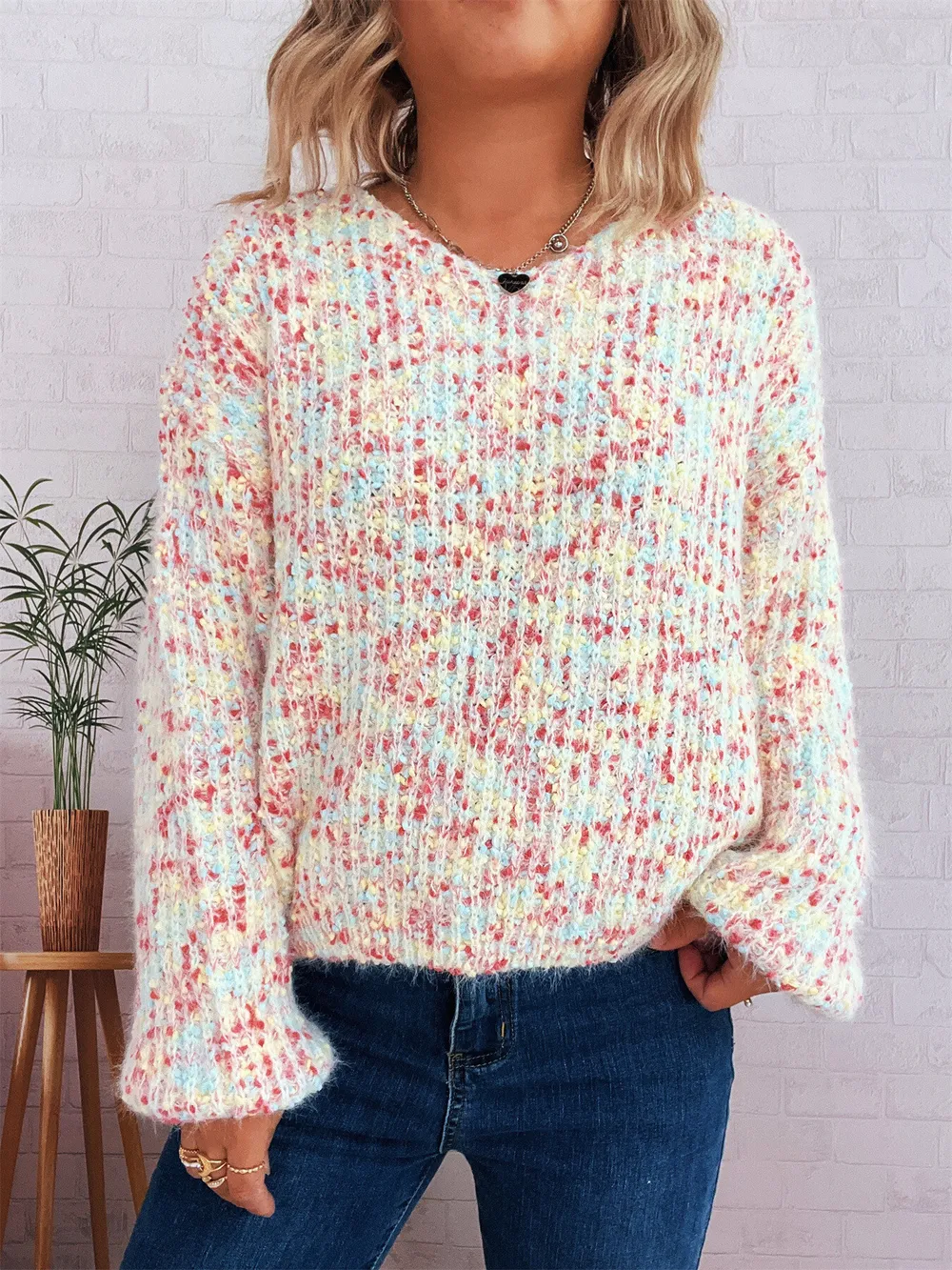 Colorful Long Sleeve Sweater, image 5