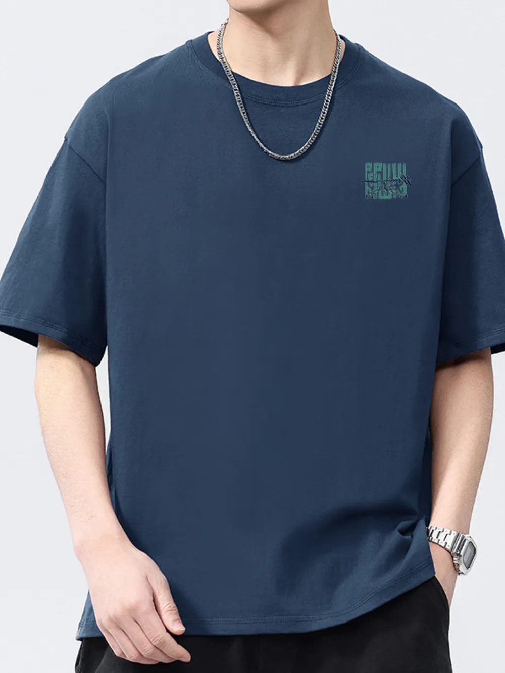 Men's Full Size Oversized Short Sleeve T-Shirt Plus Size, image 2