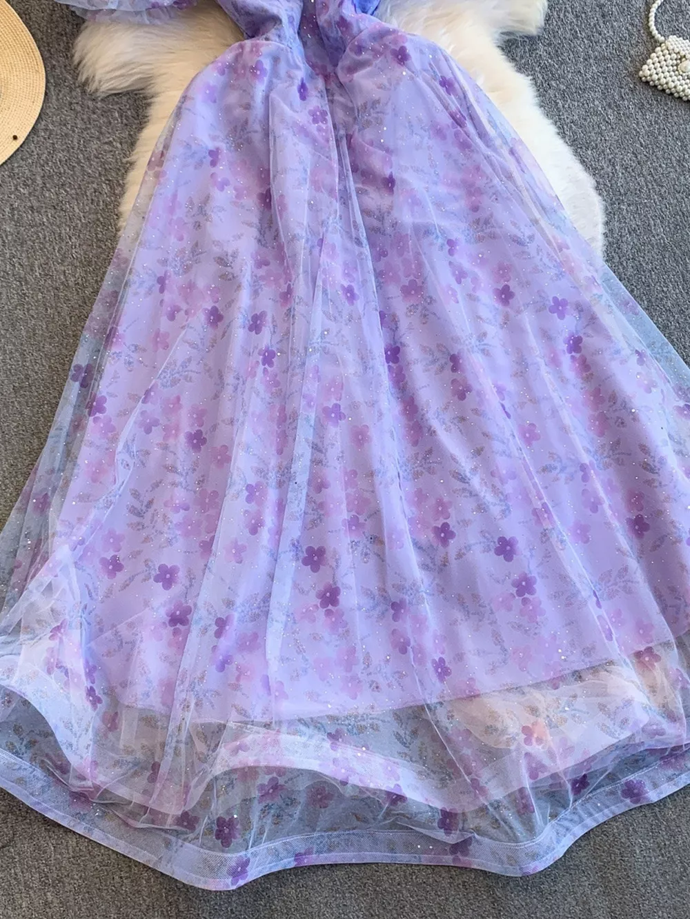 Sweetheart Neck Puff Sleeve Dress, image 5
