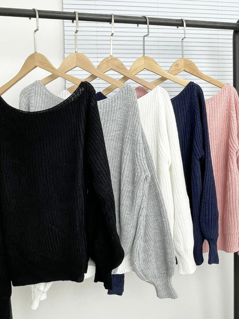 One-Shoulder Ribbed Knit Top with Relaxed Fit, image 10