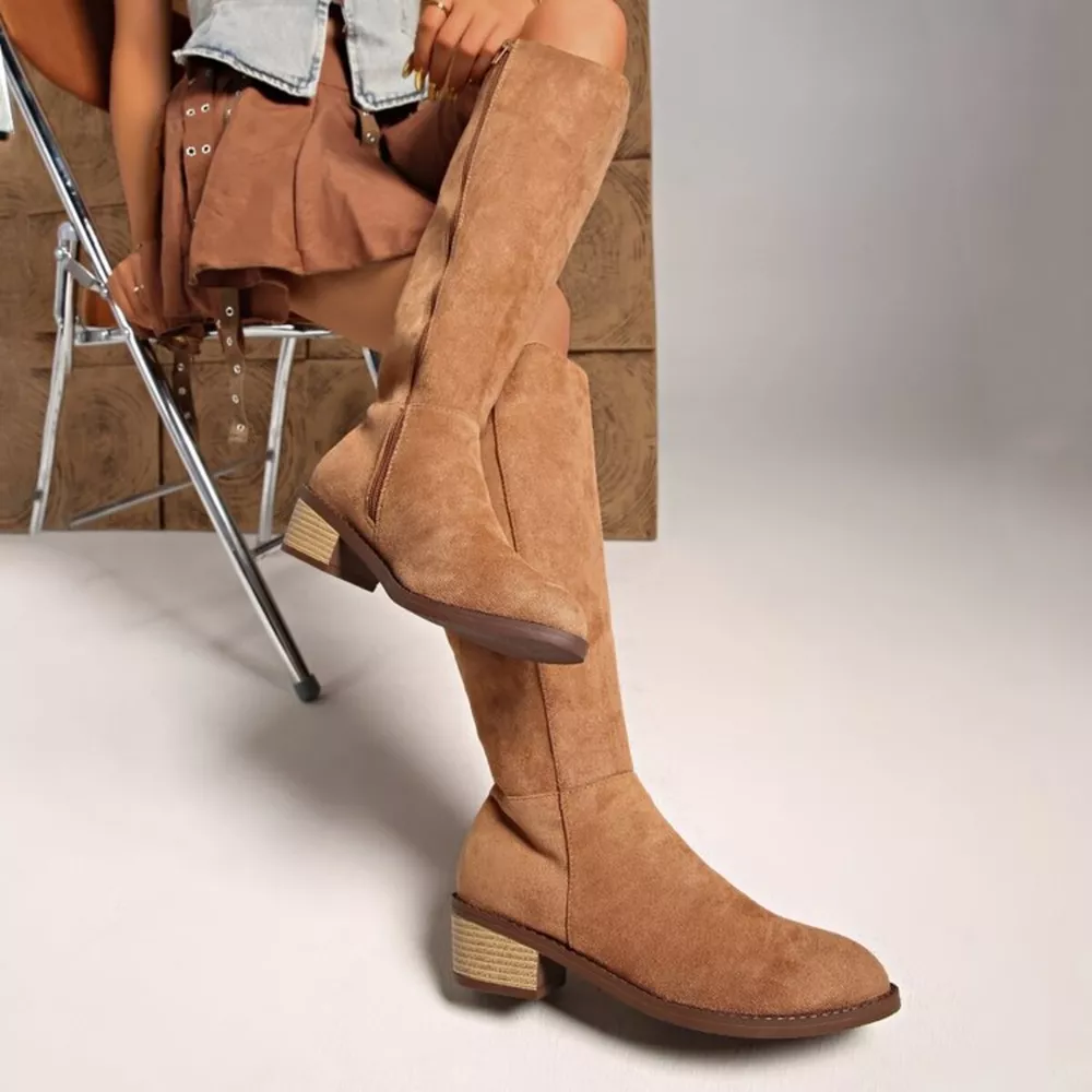 Knee-High Block Heel Boots, image 6
