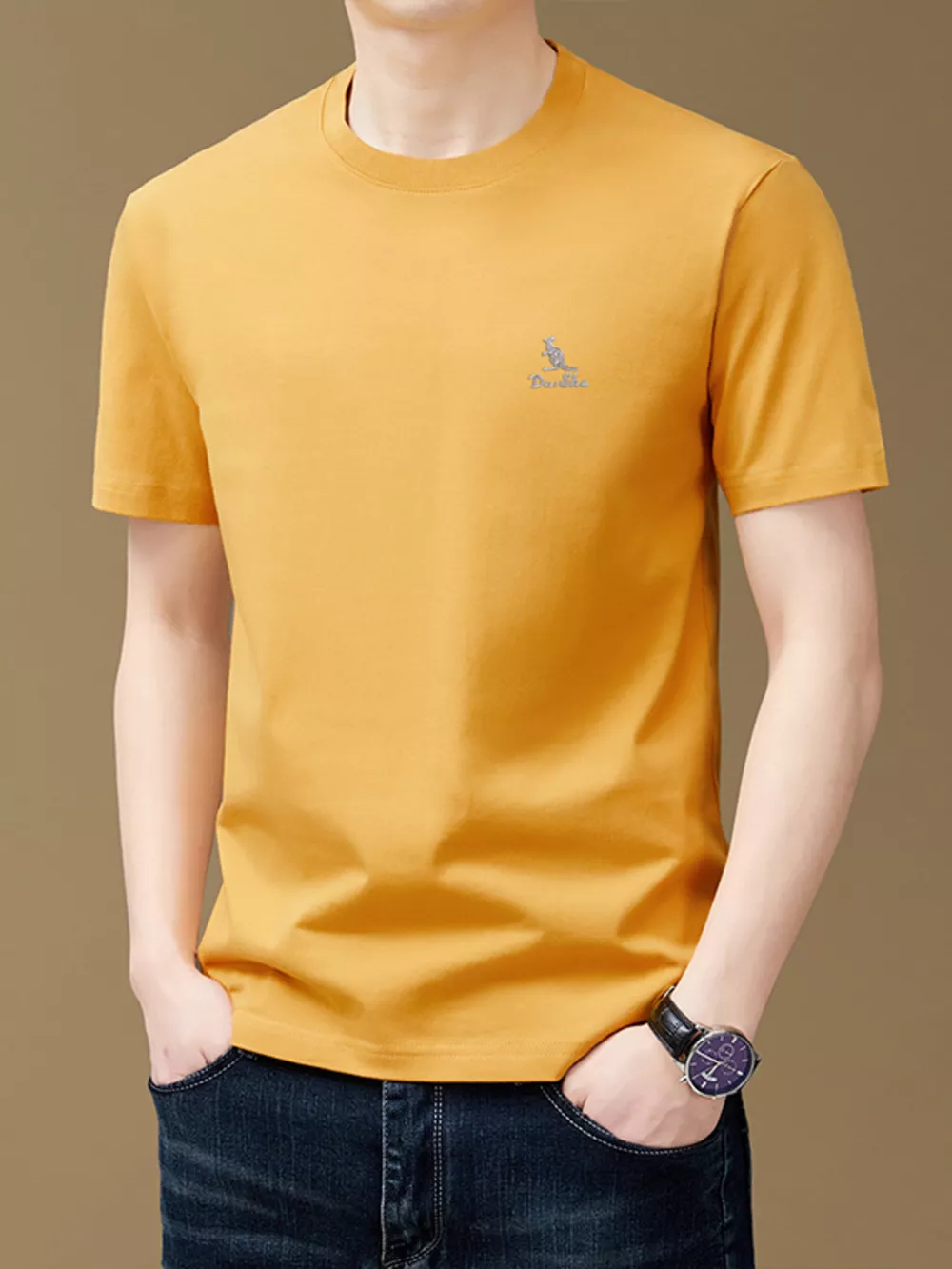 Men's Full Size Round Neck Short Sleeve T-Shirt Plus Size, image 2