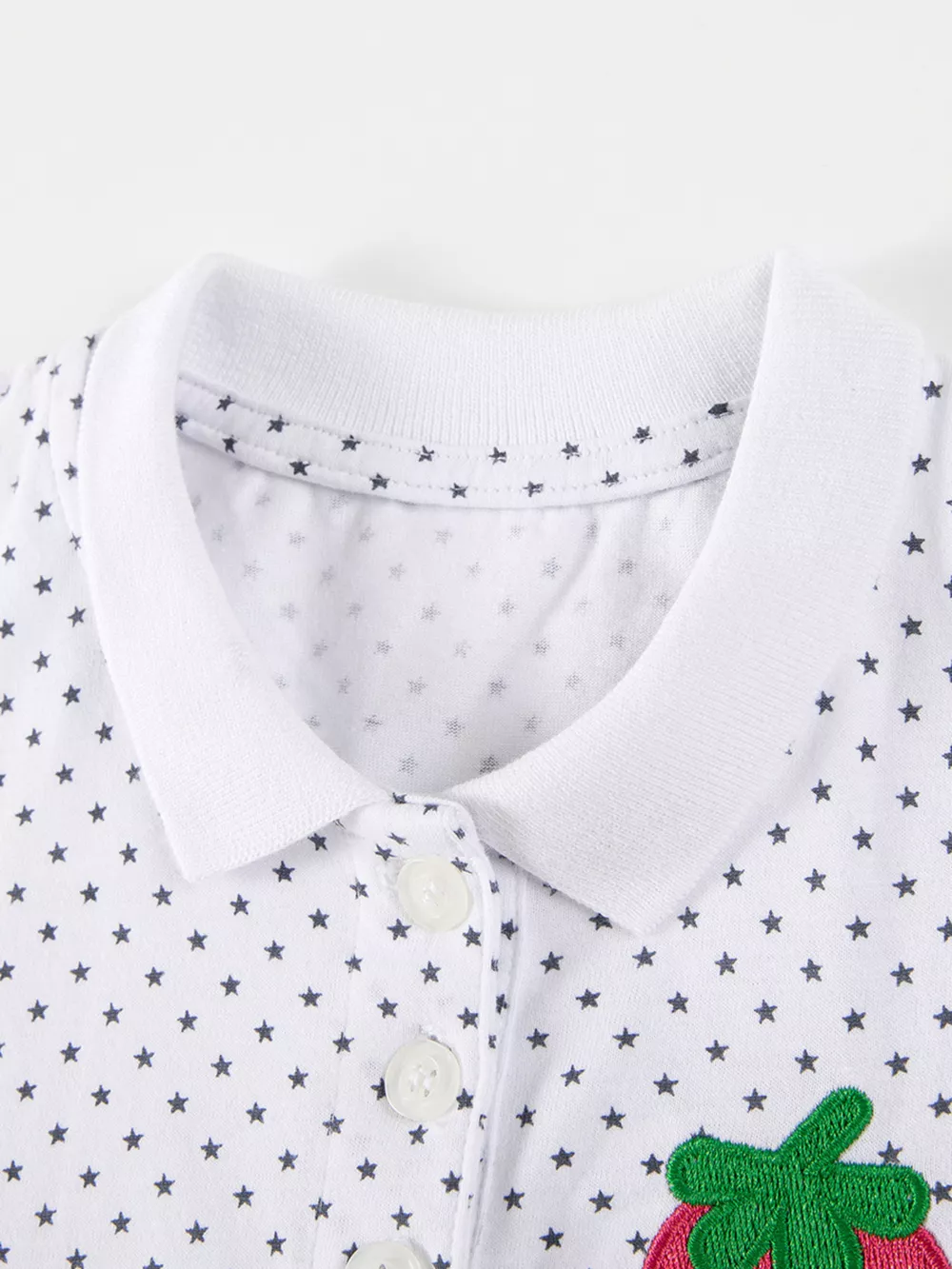 Children's Strawberry Polka Dot Polo, image 2