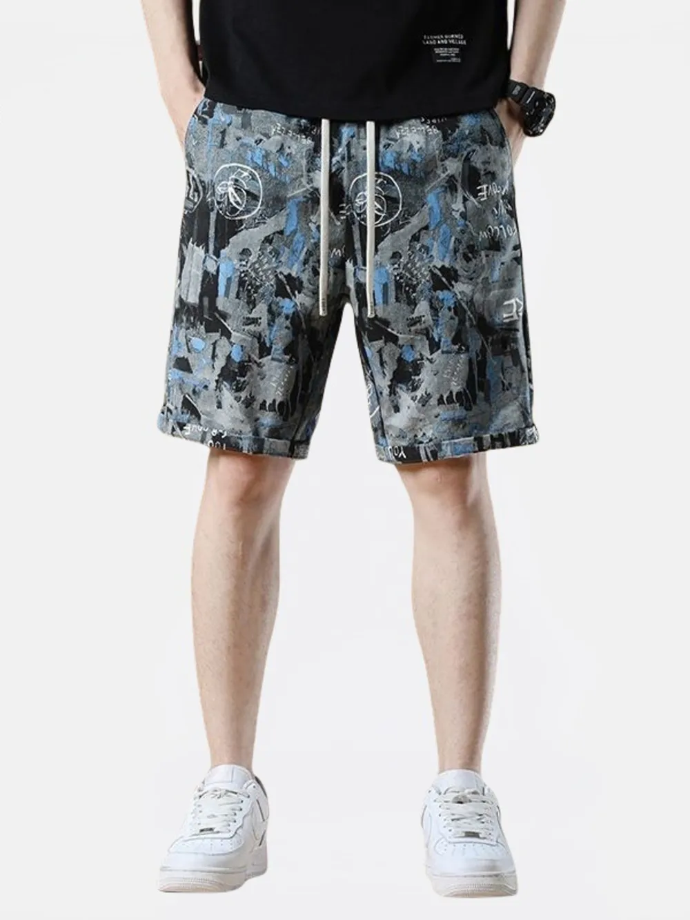 Men's Plus Size Drawstring Loose Fit Shorts