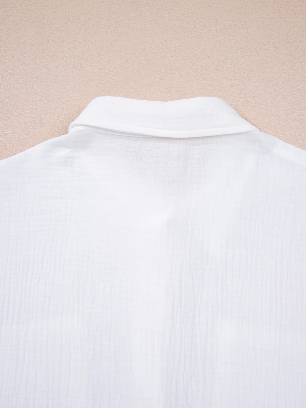 Lace Sleeve Button Down Shirt, image 2