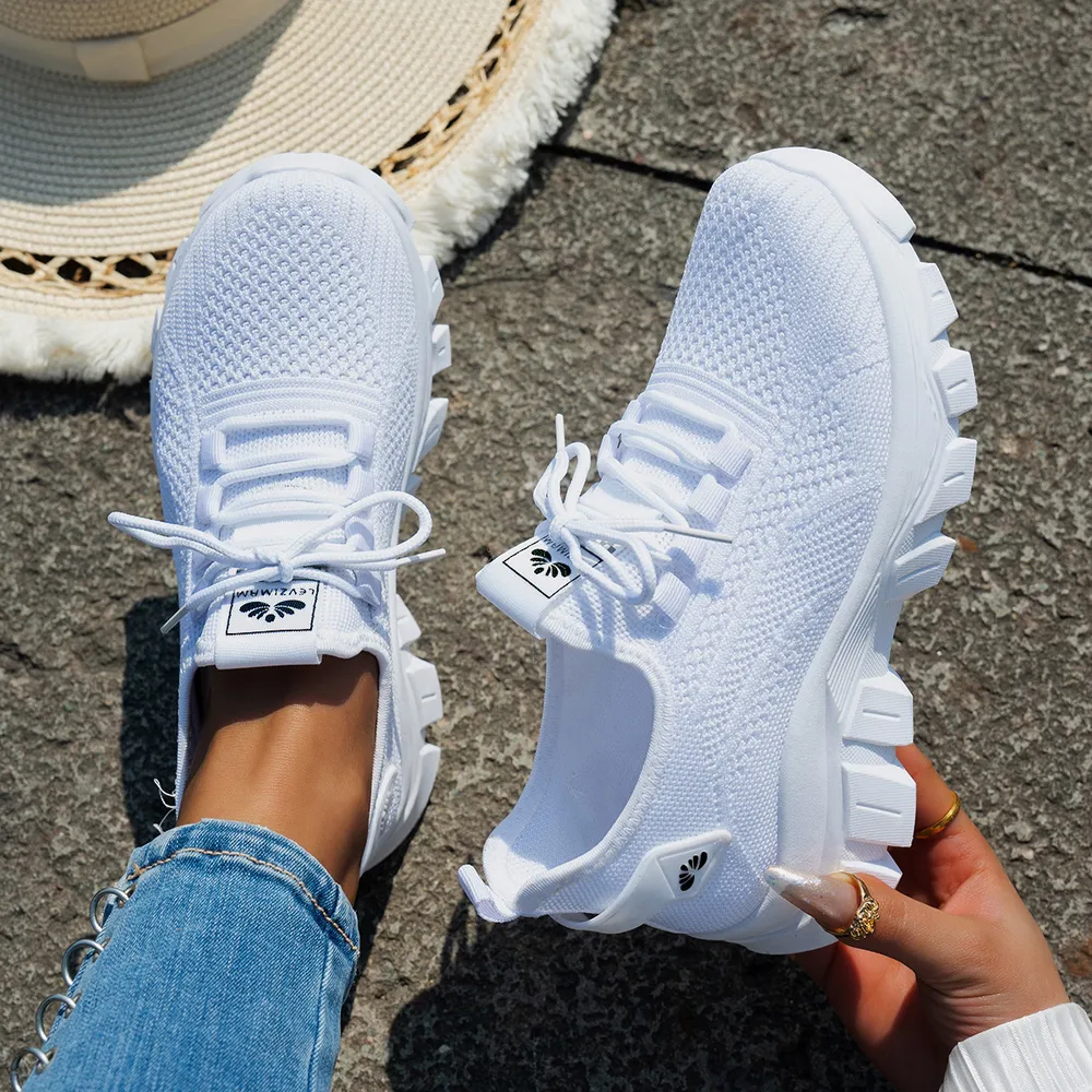 Mesh Lace Up Platform Athletic, image 2