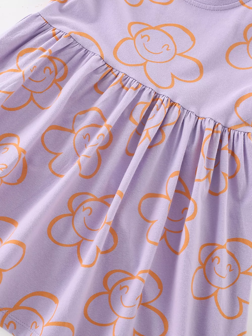 Children's Flower Print Casual Dress, image 3